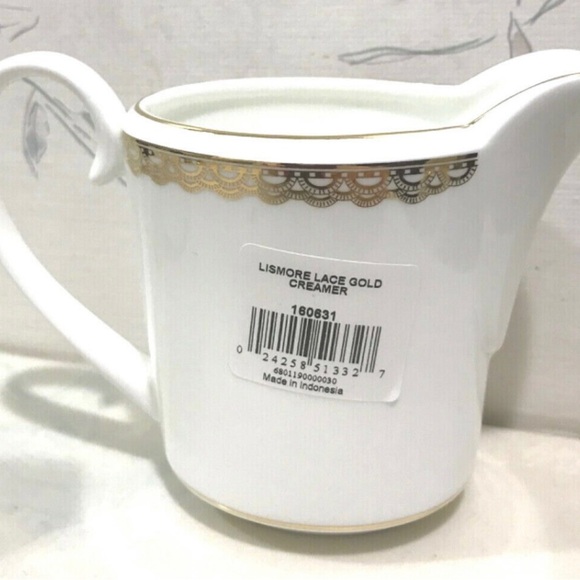 Waterford Fine Bone China Creamer Lismore Lace Gold. New with tag! - Picture 5 of 5